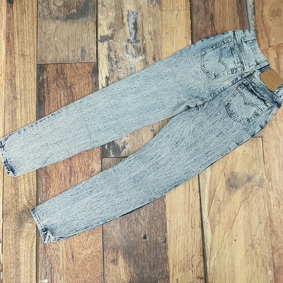 Levis 501 Acid Washed Vintage 80s Denim Size 3 - Picture 3 of 8